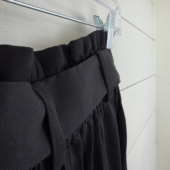 NEW J. Crew Drapey Paper-bag Pant Women 4 Black Belt High Rise Linen Ankle AB672 - Picture 8 of 16